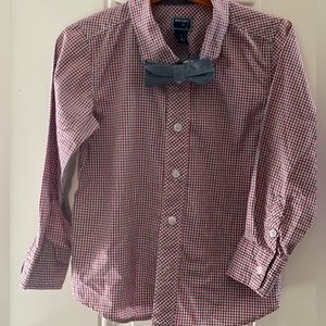 Old Navy 5T button shirt and bow tie